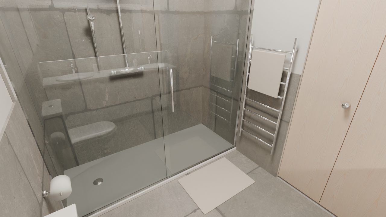 61 · Ensuite Dusche