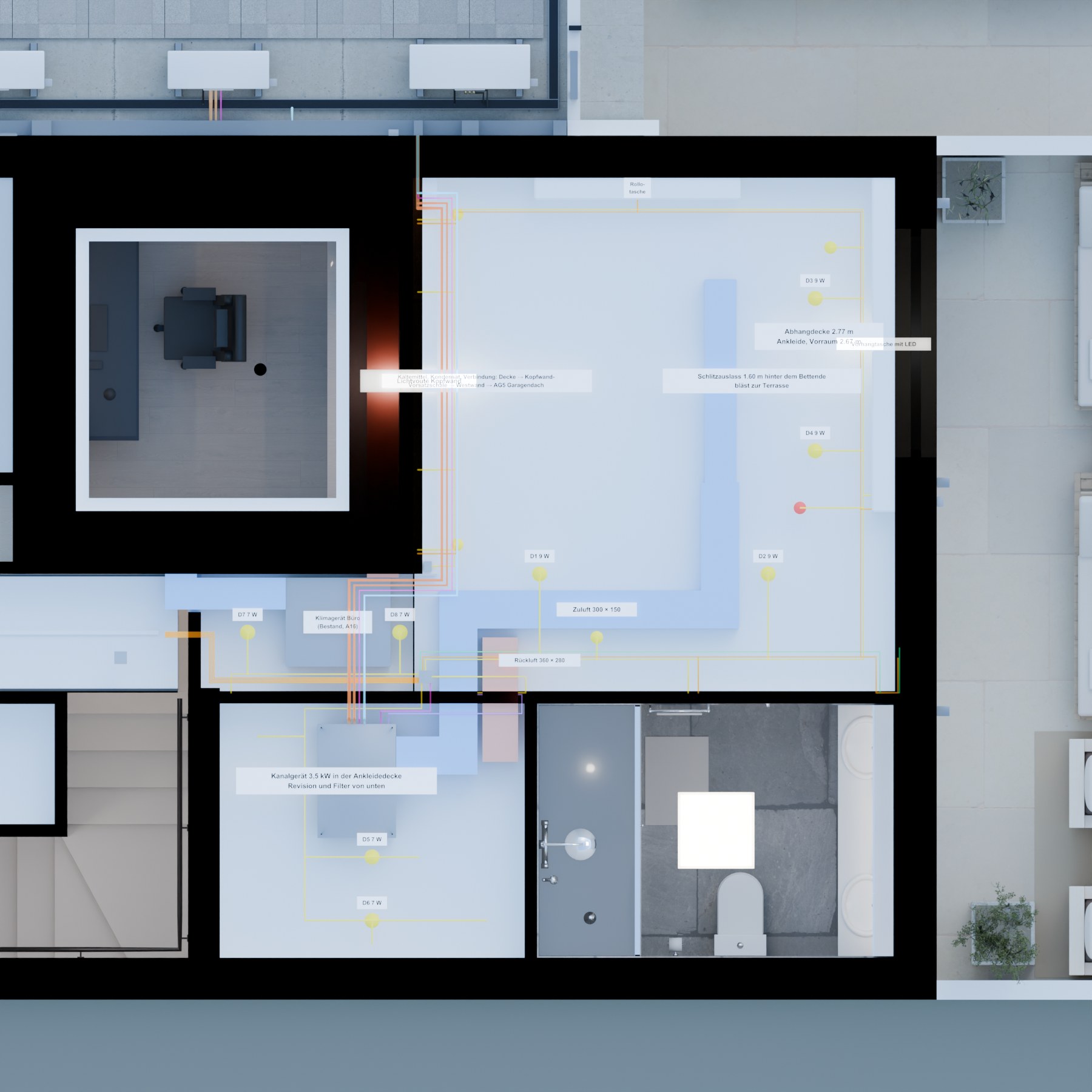 Plan Master · Decke und Klima