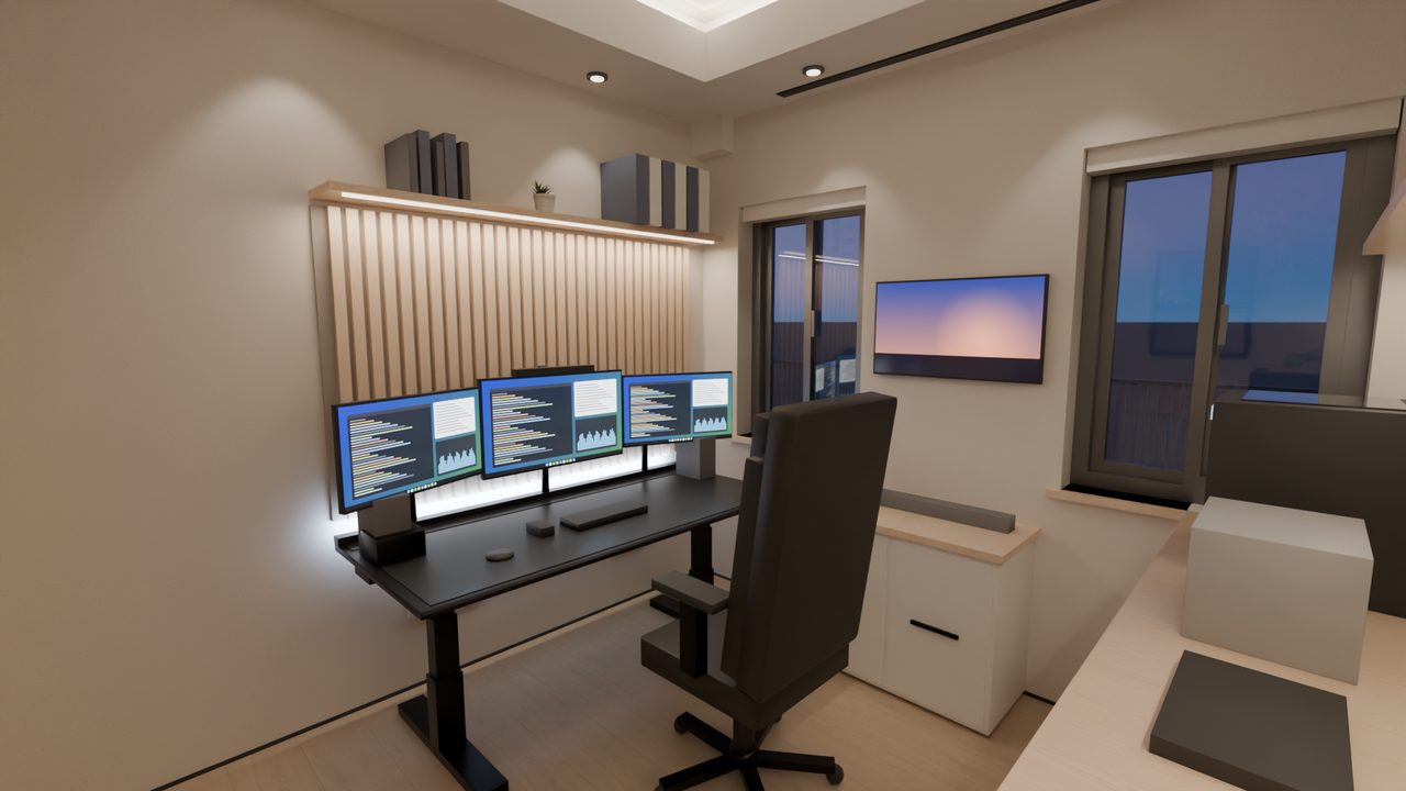 Büro: Büro Ecke Nordost · Abend