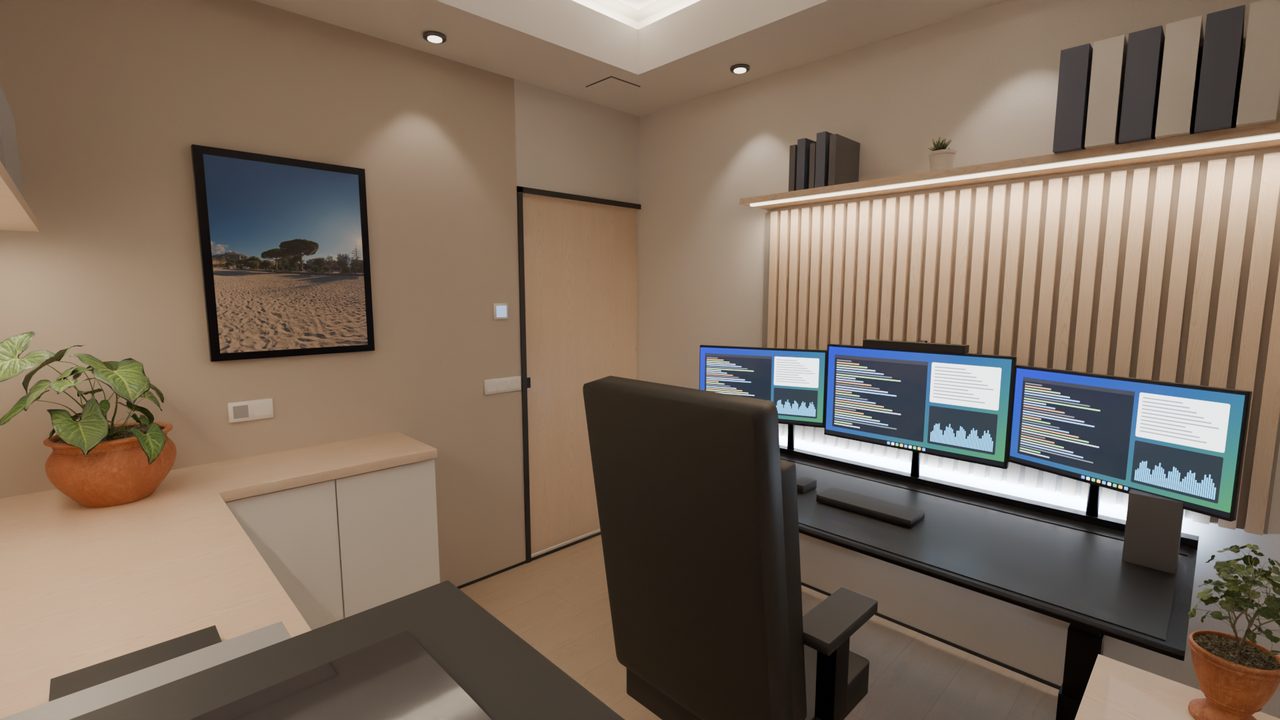 Büro: Büro Ecke Nordwest · Abend