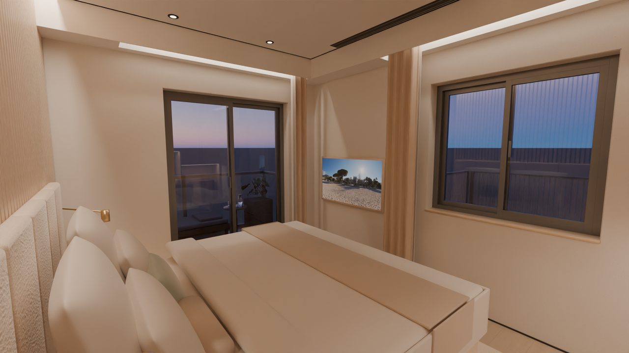 Gästezimmer: Gästezimmer Ecke Nordost · Abend