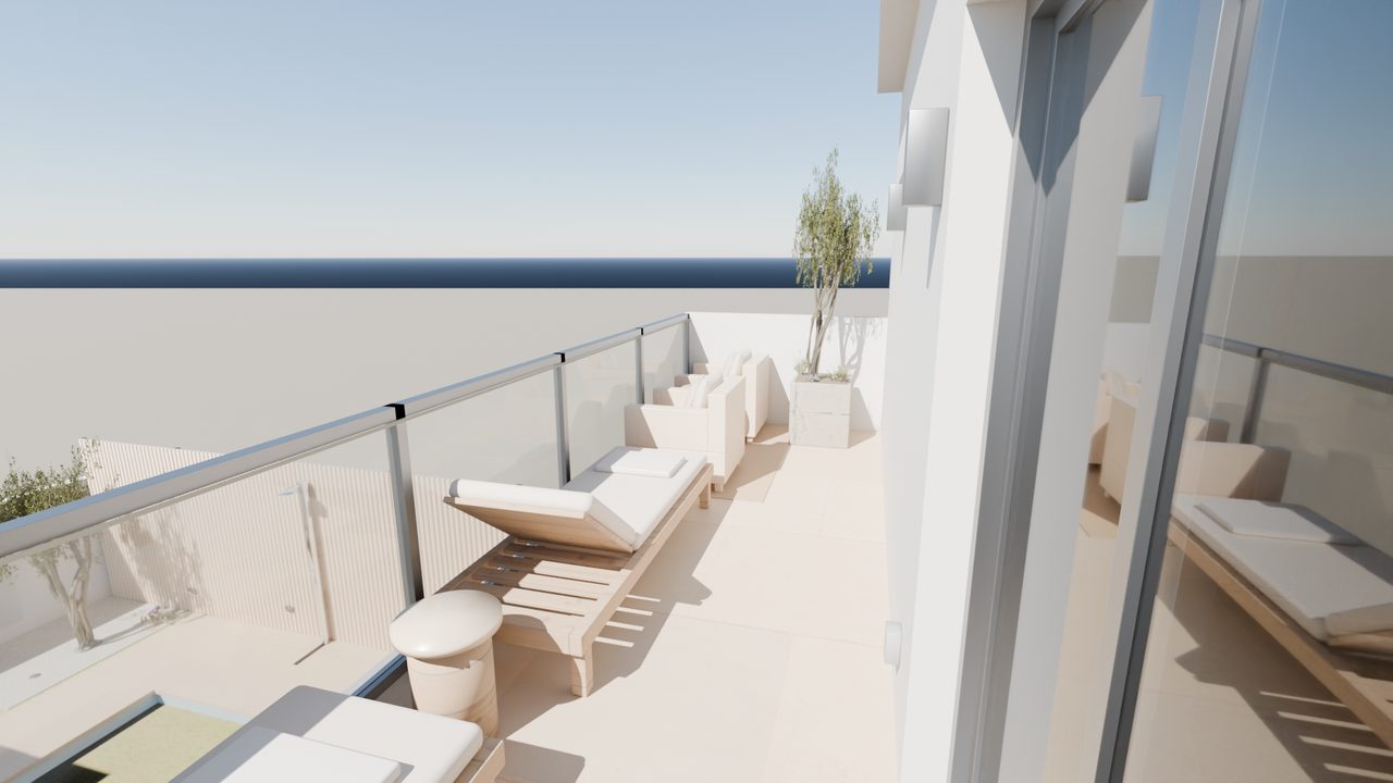 Außenanlagen: OG-Terrasse 1