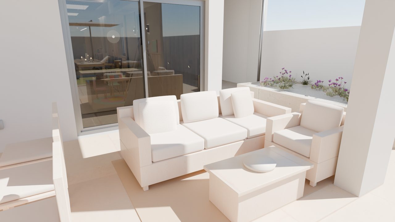 Außenanlagen: Veranda Lounge